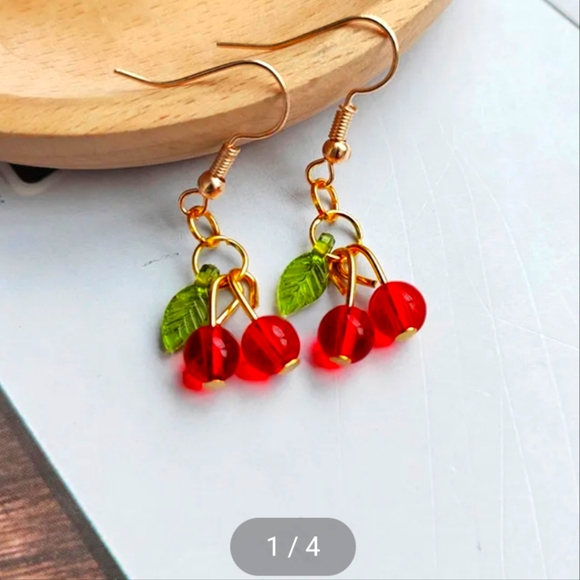 Jewelry - Cherry Dangle Earrings